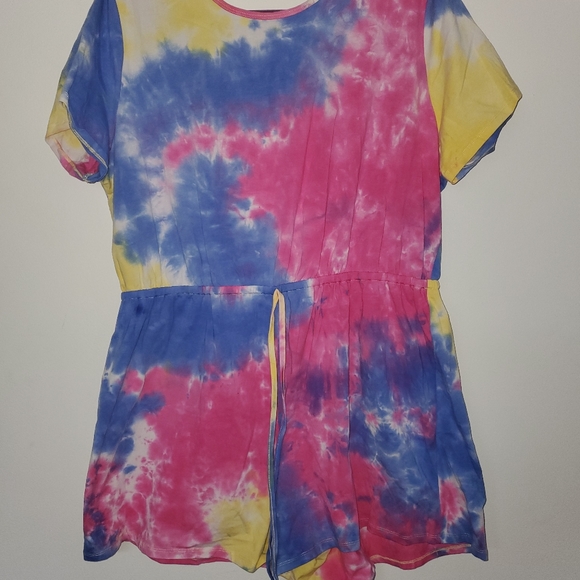 WOMEN'S Tye Dye Romper shorts - Picture 2 of 3